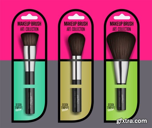 Makeup brush - 5 EPS