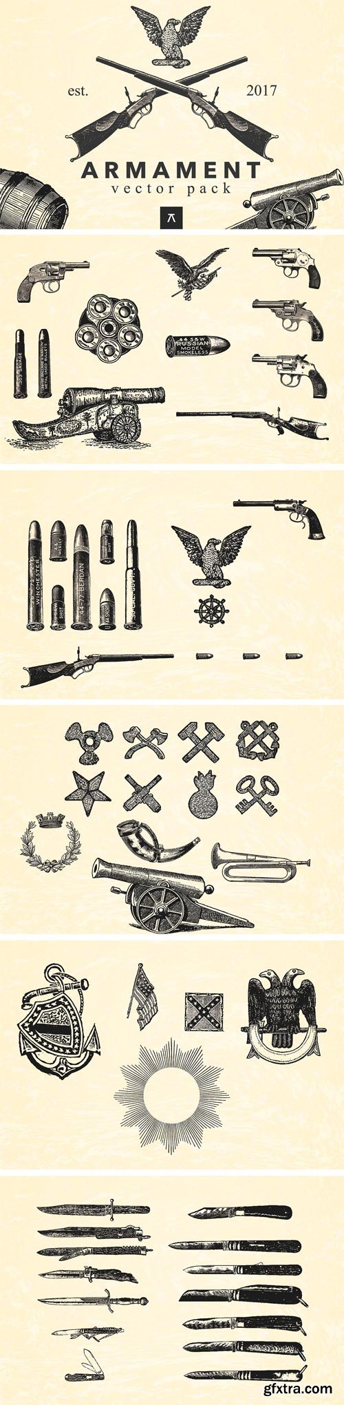 CM 1381934 - ARMAMENT - Vintage Illustration Pack