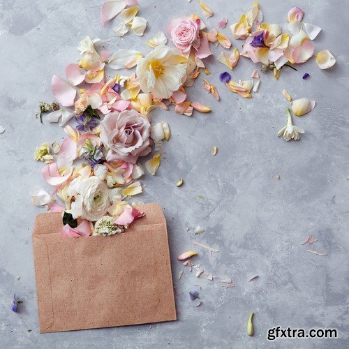 Backgrounds with flowers - 5 UHQ JPEG