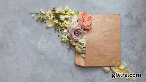 Backgrounds with flowers - 5 UHQ JPEG