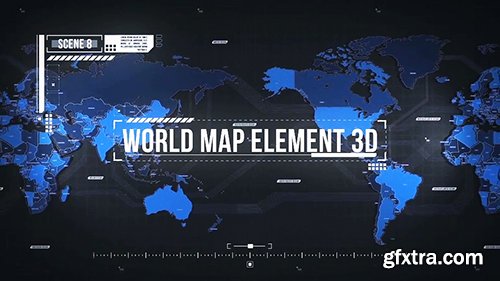 Videohive World Map Element 3D 19202652