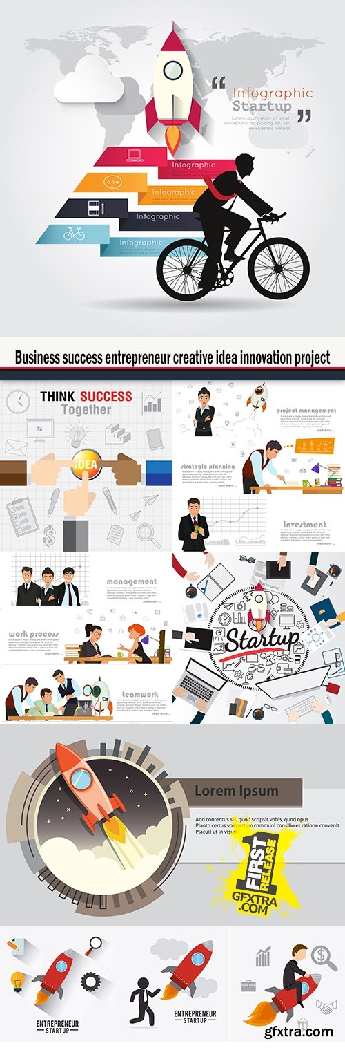 Business success entrepreneur creative idea innovation project