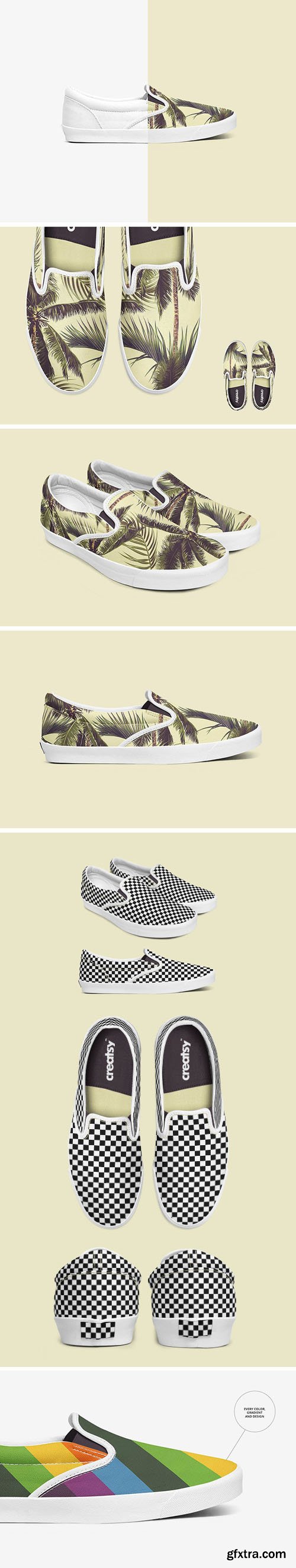 Slip-on Shoes PSD Mockups