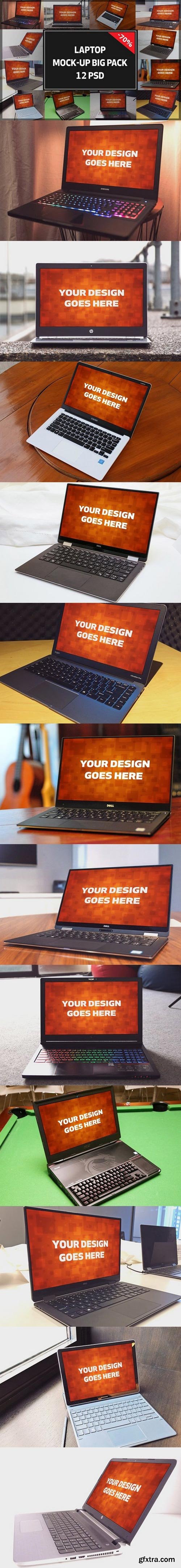 CM - Windows Laptop Mock-up Bigpack#2 1349456