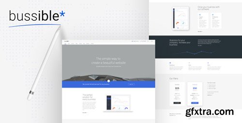 ThemeForest - Bussible v1.1 - Soft Material Corporate, Finance, Startup HTML Template - 19715195