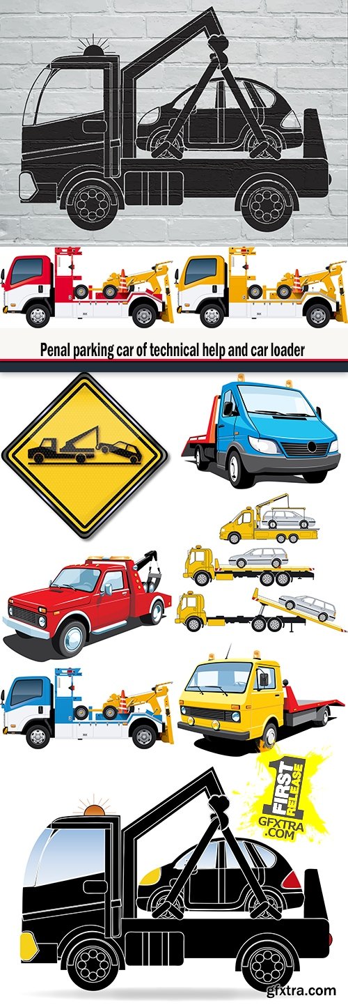 Penal parking car of technical help and car loader