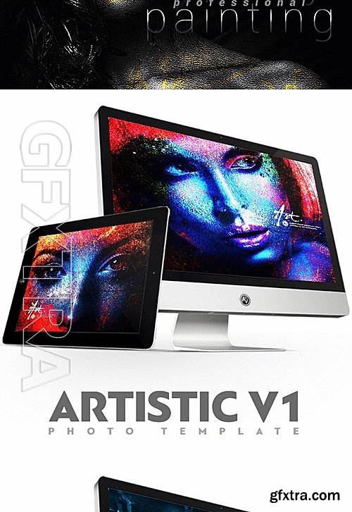 Artistic Photo FX Bundle with 25 PS Actions and Templates