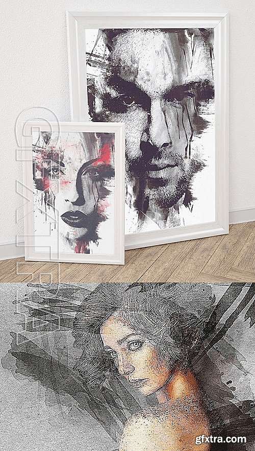 Artistic Photo FX Bundle with 25 PS Actions and Templates