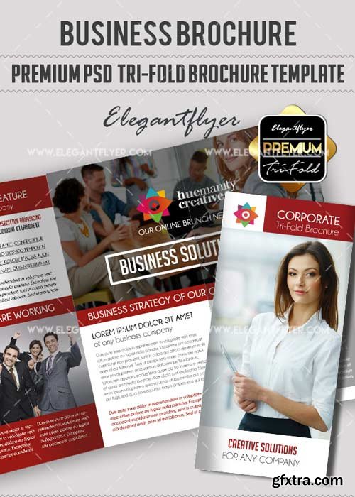 Business V25 Premium Tri-Fold PSD Brochure Template