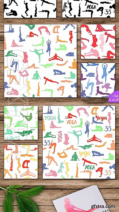 CM - Watercolor Yoga Asanas 1388185