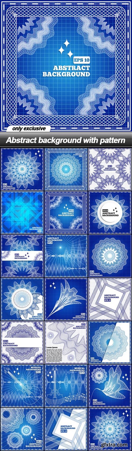 Abstract background with pattern - 20 EPS