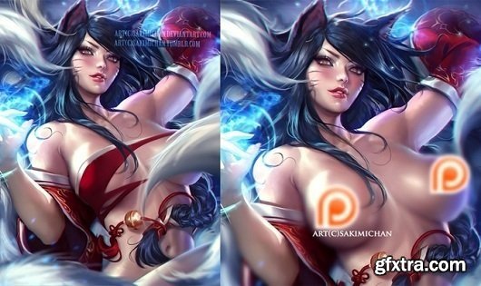 Gumroad - Sexy Ahri NSFW pack (term 8 reward)