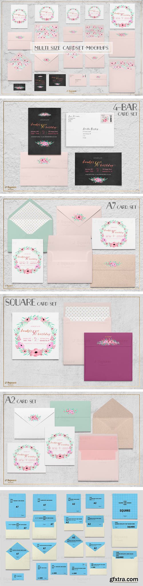 CM 1381965 - Multi Size Card Set Mock Ups