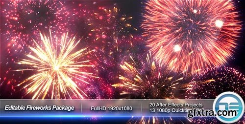 Videohive - Editable Fireworks Package - 9466144