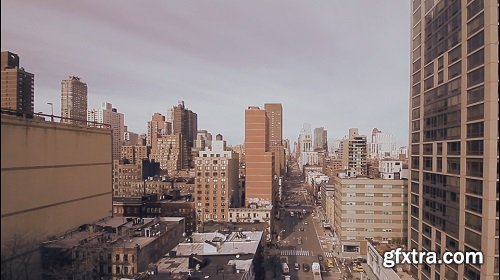 Birds eye view of new york city