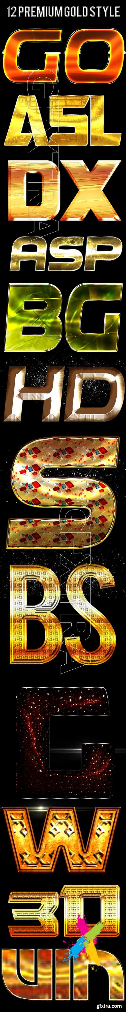 GR - 12 Premium Gold Text Effect 19757167