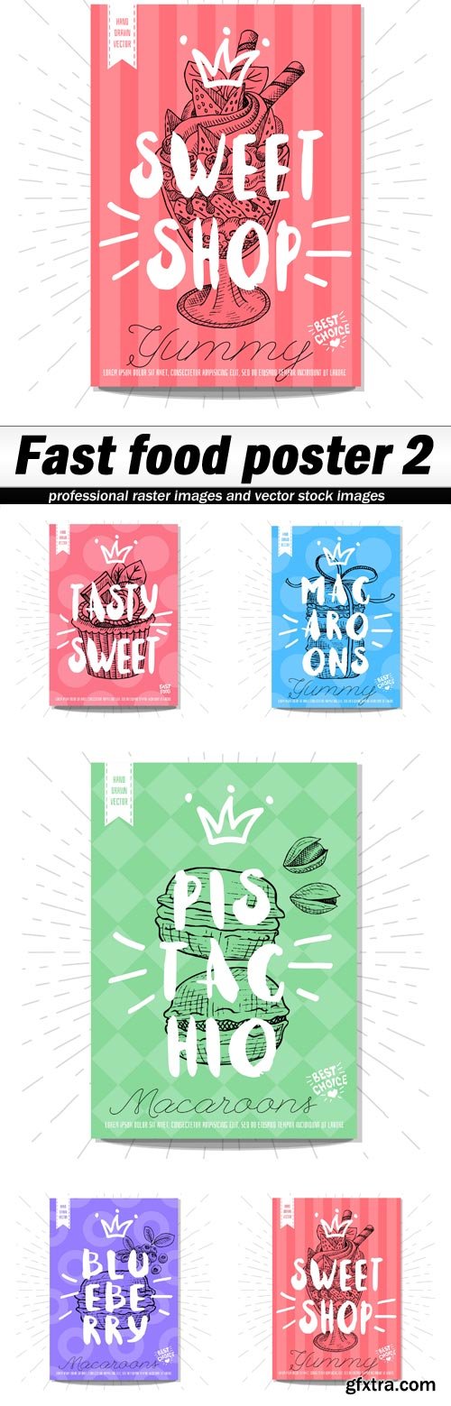 Fast food poster 2 - 5 EPS