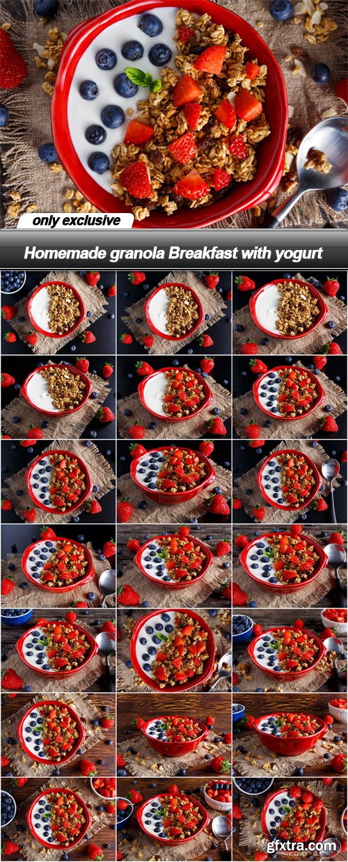 Homemade granola Breakfast with yogurt - 21 UHQ JPEG