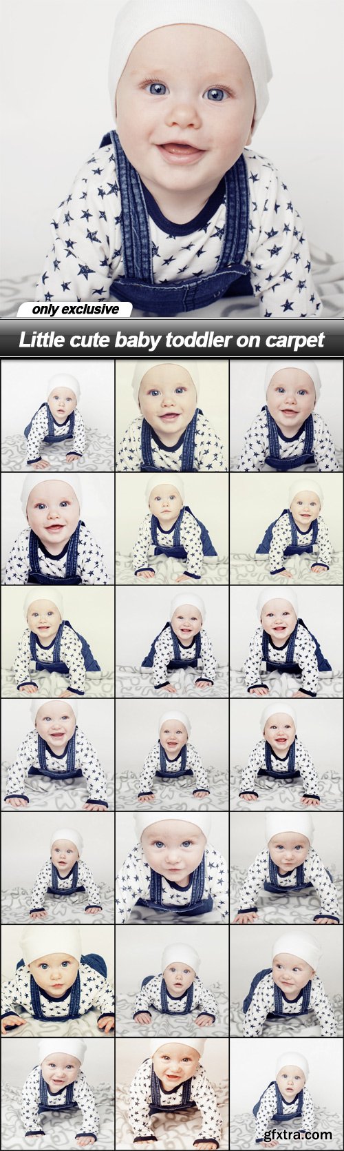 Little cute baby toddler on carpet - 20 UHQ JPEG