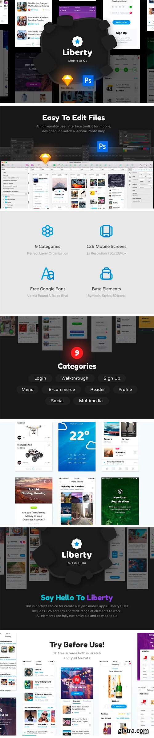 CM 1311043 - Liberty Mobile UI Kit