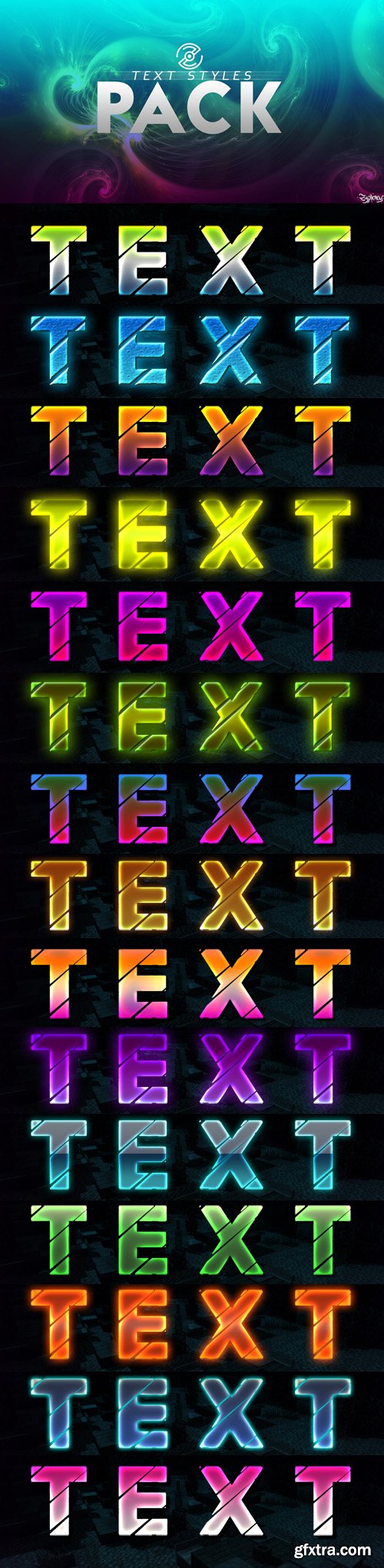 15 Text Styles Pack for Photoshop