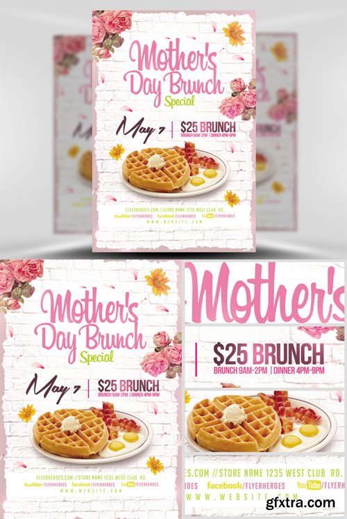 Mothers Day Brunch V2 Flyer Template