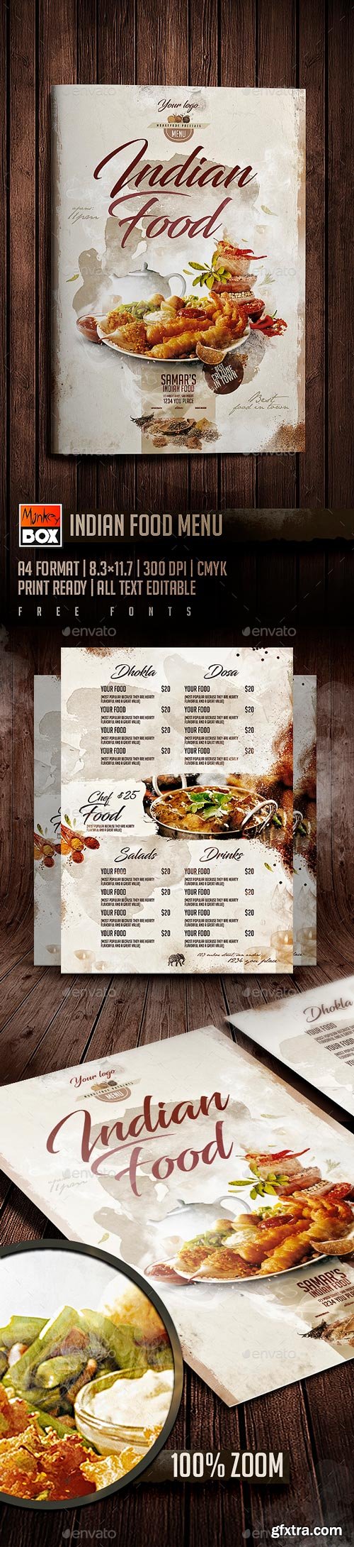 GraphicRiver - Indian Food Menu - 19736329