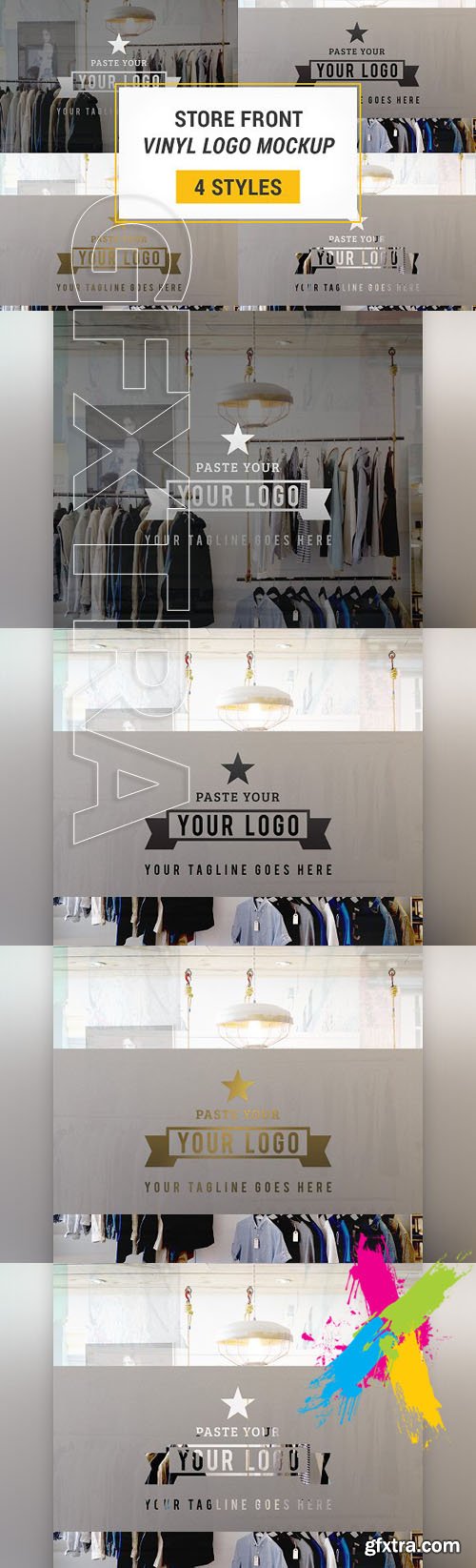 CM - Store Front Vinyl Logo Mockup 1444383