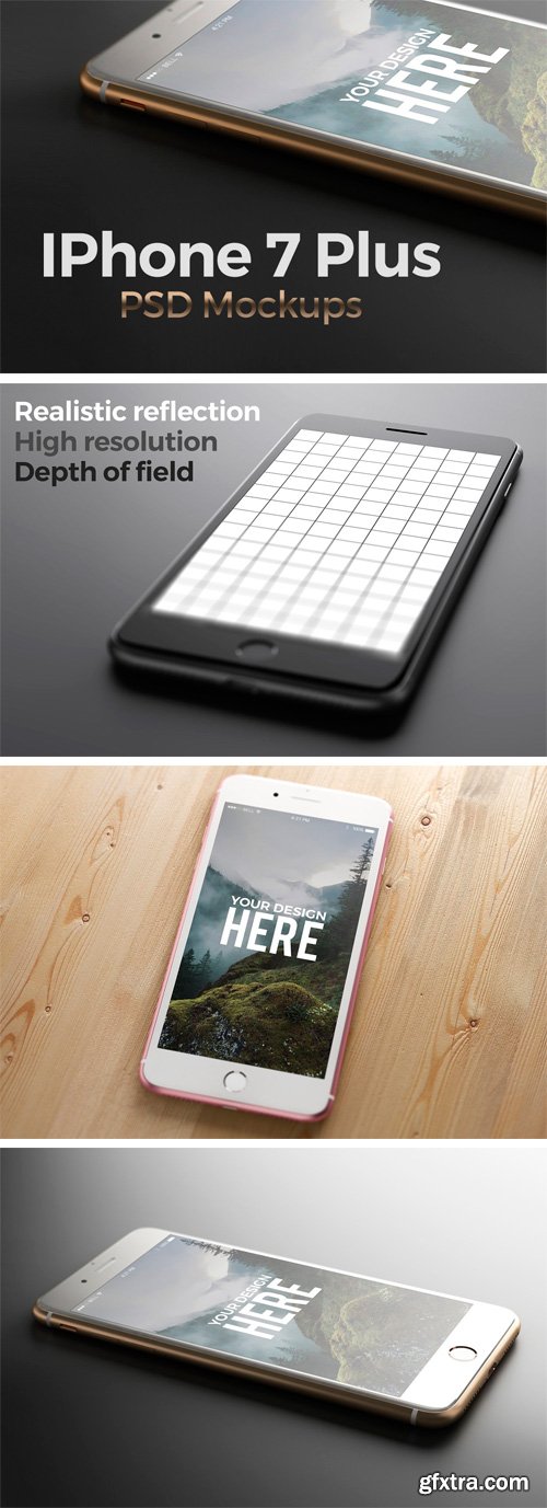 CM 1433610 - Iphone 7 Plus. PSD Mockups