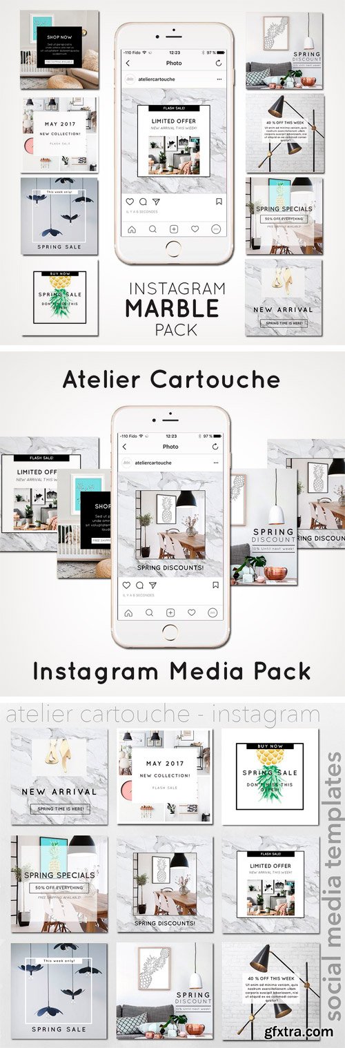 CM 1436276 - Instagram Template Marble