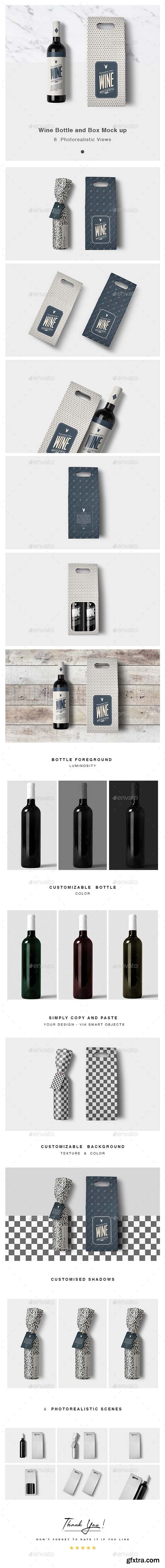 GR - Wine Bottle and Box Mock up 19863778
