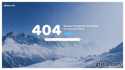 Winter Life - Resort & Listing PSD Template