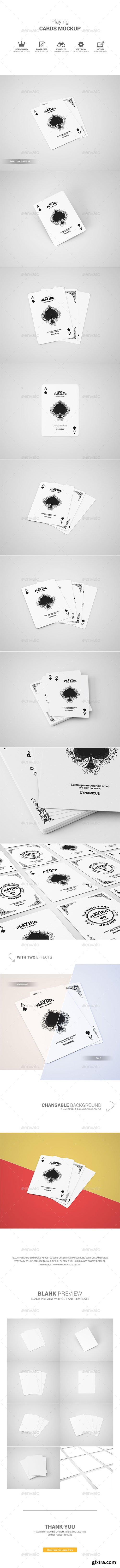 Graphicriver Playing Cards Mockup 12245389