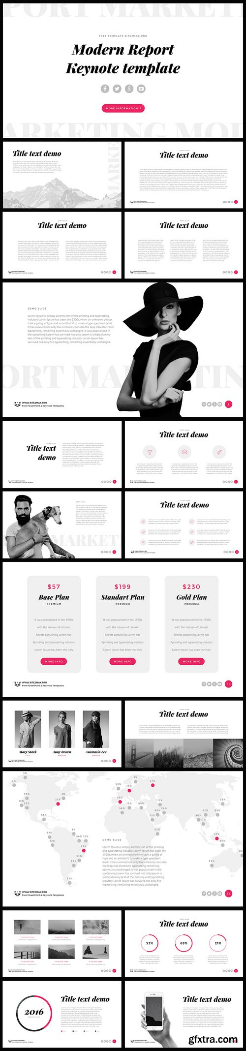 Modern Report Keynote Template