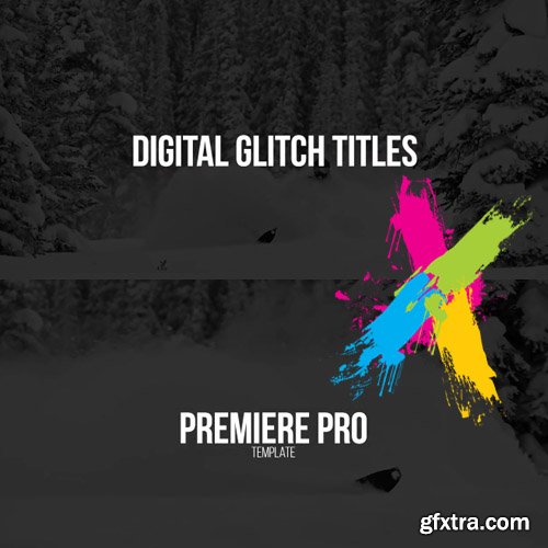 Digital Glitch Titles - Premiere Pro Template