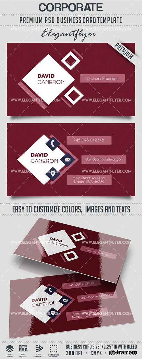 Corporate – Business Card Templates PSD