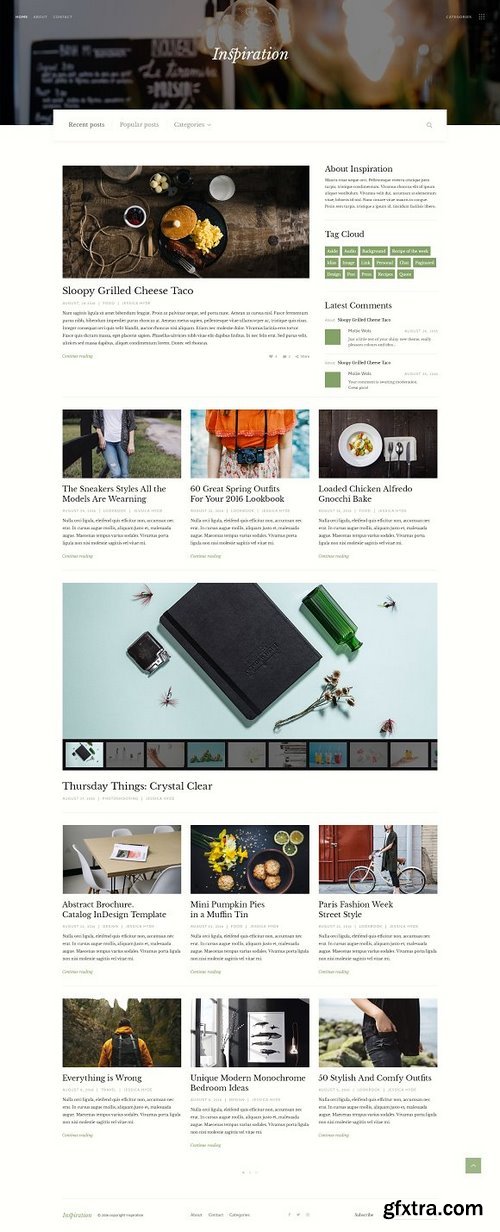 CM - Inspiration — Lifestyle Blog PSD 1154832