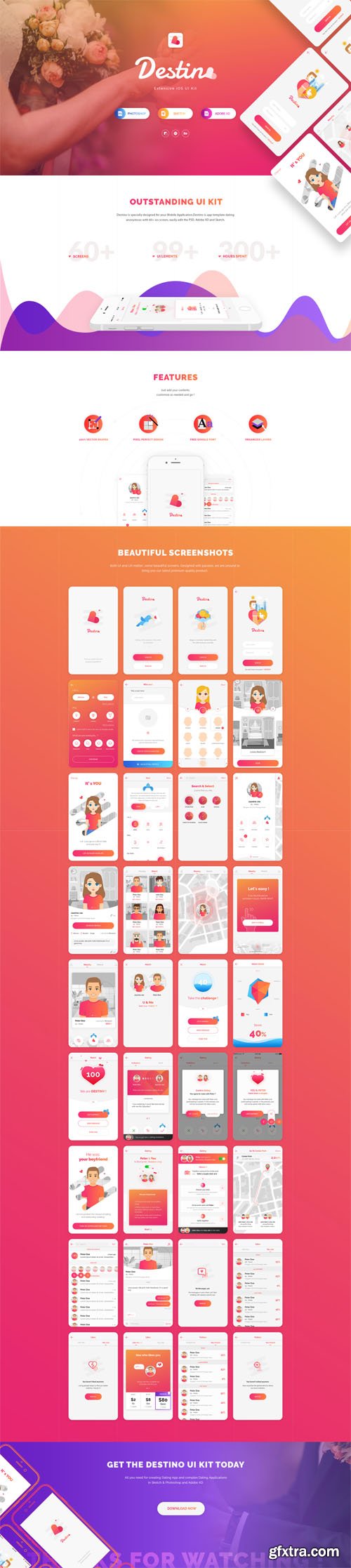 Destino Dating App UI KIT