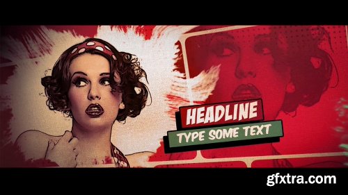 Videohive Vintage Comic Slideshow 19639752