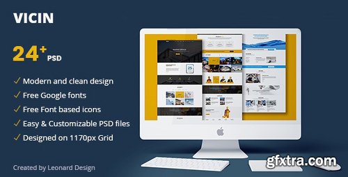 ThemeForest Vicin | Multipurpose Construction & Plumbing PSD Template 19810954