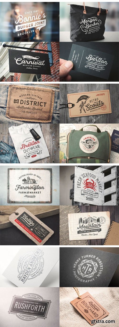 CM 1408700 - 80 Modern Vintage Logos vol 3