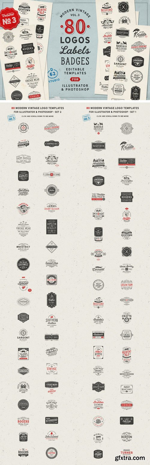 CM 1408700 - 80 Modern Vintage Logos vol 3