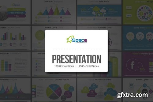 Graphicriver Space-Startup Business Keynote Presentation Template 12103180