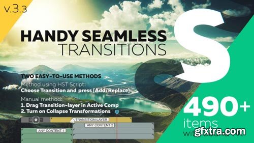 Videohive - Handy Seamless Transitions | Pack & Script V3.3 - 18967340