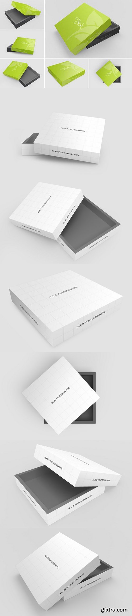 CM - Box Packaging Mockups Bundle - 6psd 921413