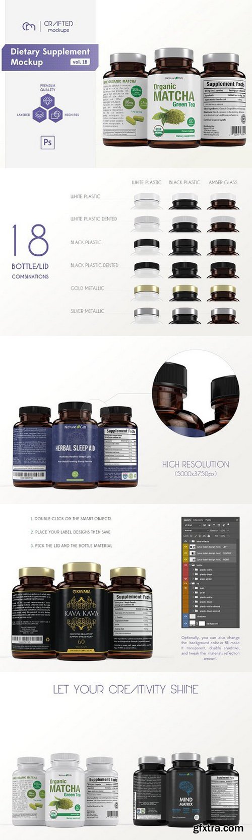 CM - Dietary Supplement Mockup vol. 1B 775486