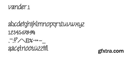 Vander 1 Font