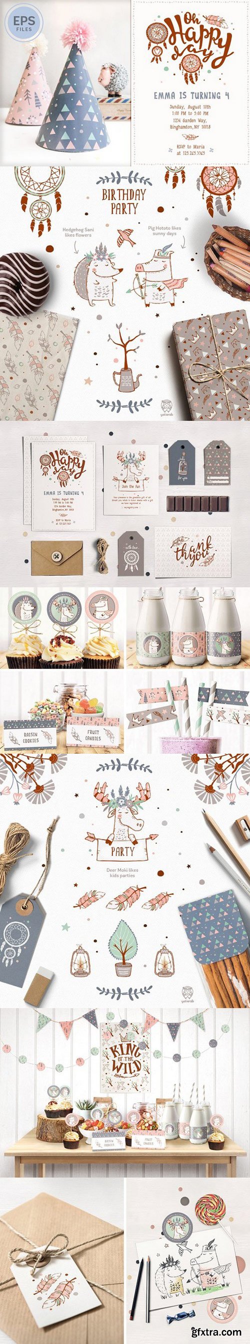 CM - Boho Birthday Party Kit 709930