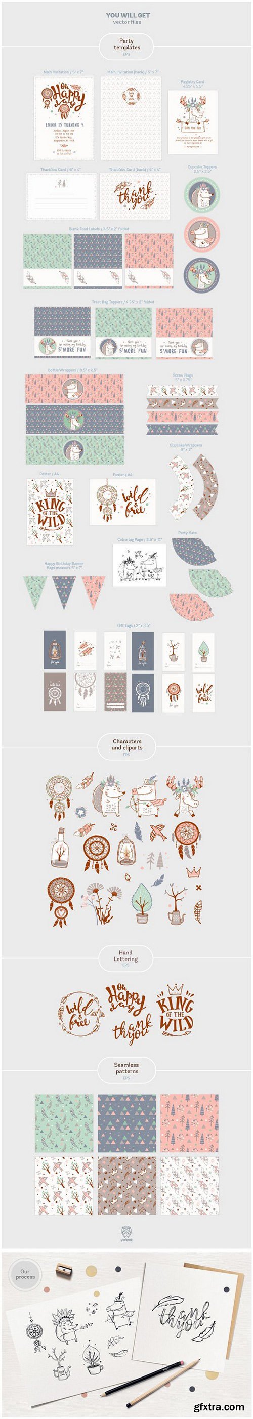 CM - Boho Birthday Party Kit 709930