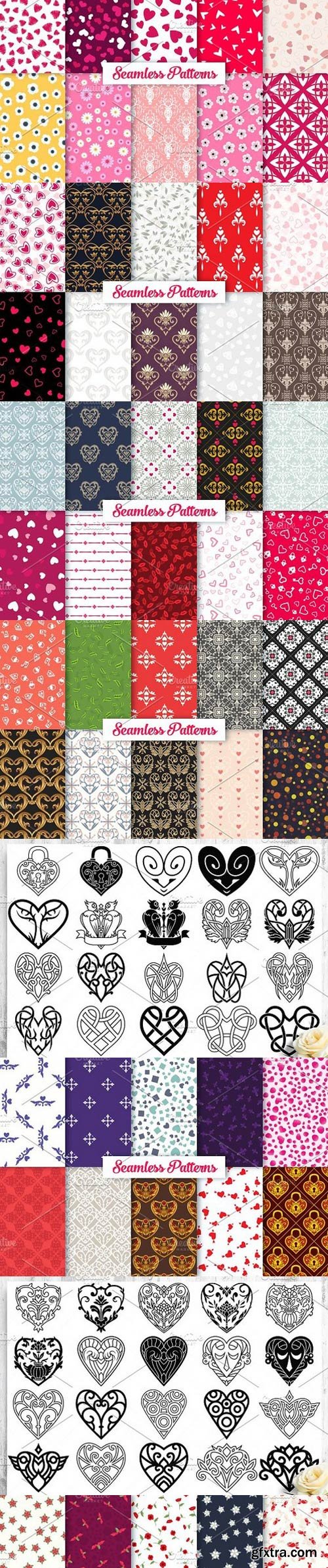 CM - Heart Vector Ornaments and Patterns 1278561